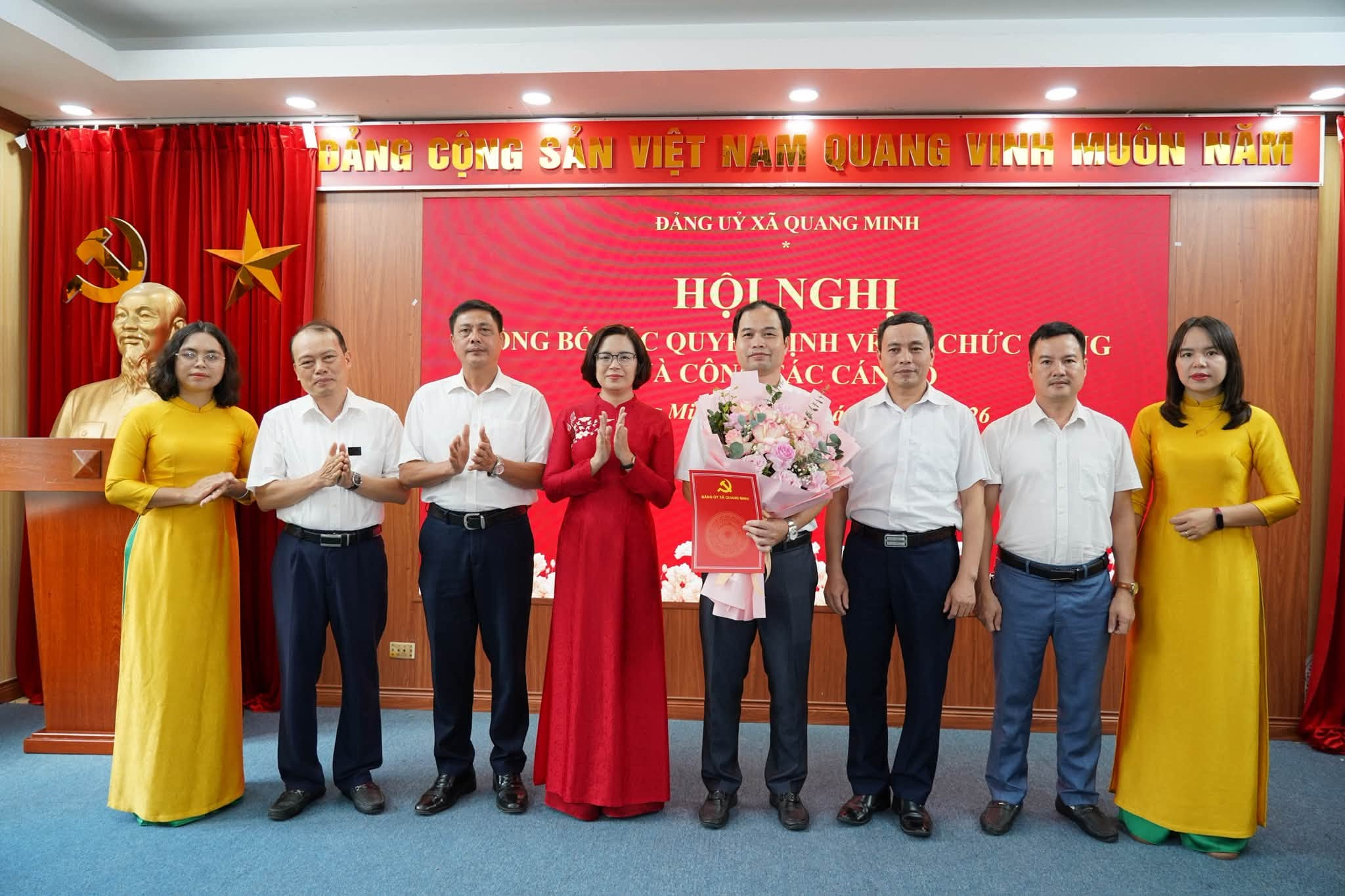 Xã Quang Minh kiện toàn tổ chức Đảng, nâng cao vai trò lãnh đạo trong các trường học
