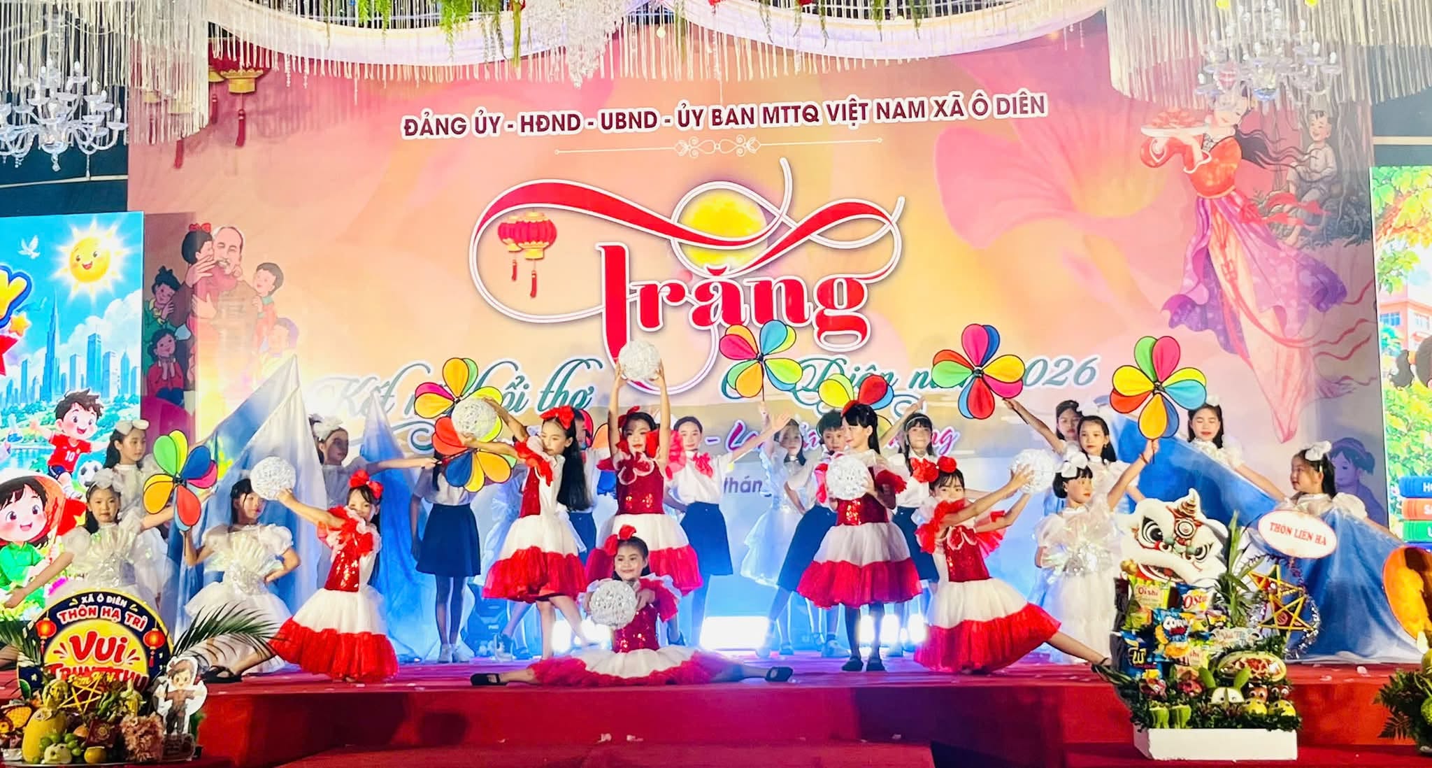Xã Ô Diên trao yêu thương, mang Trung thu ấm áp đến thiếu nhi