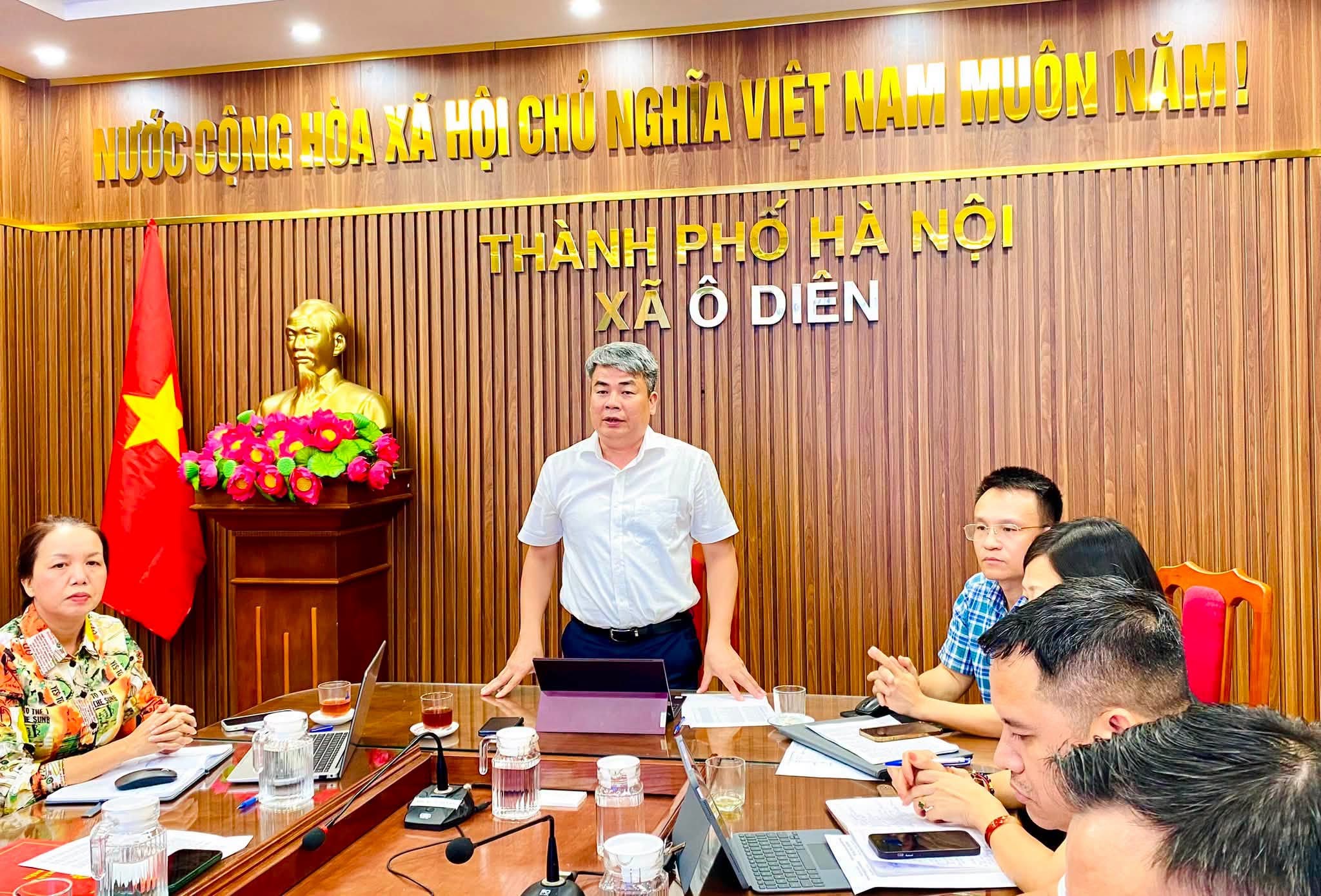 Xã Ô Diên đồng bộ triển khai công tác xây dựng Đảng, chuyển đổi số và phát triển kinh tế - xã hội