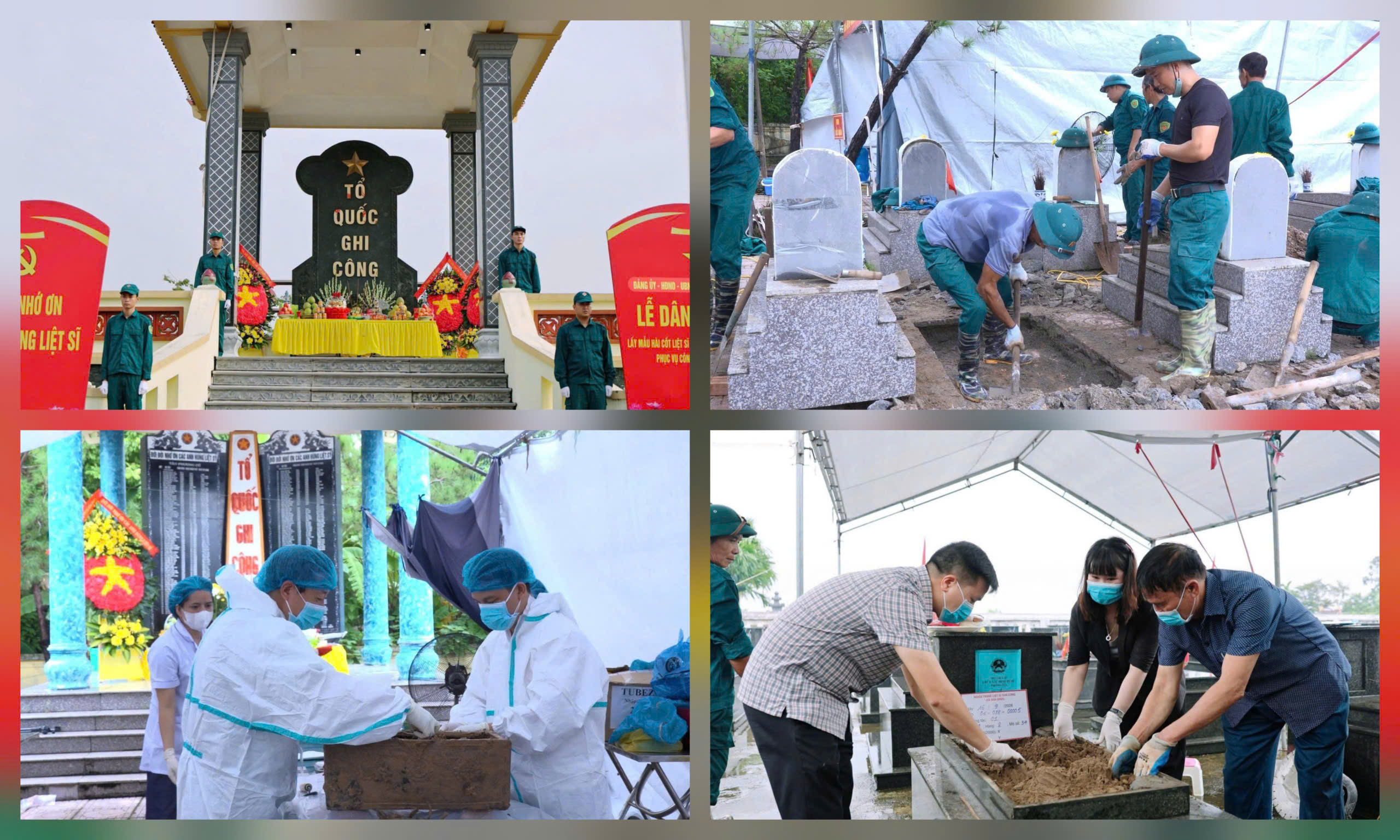 Xã Vân Đình hoàn thành lấy mẫu ADN, góp phần tìm lại danh tính cho các liệt sĩ
