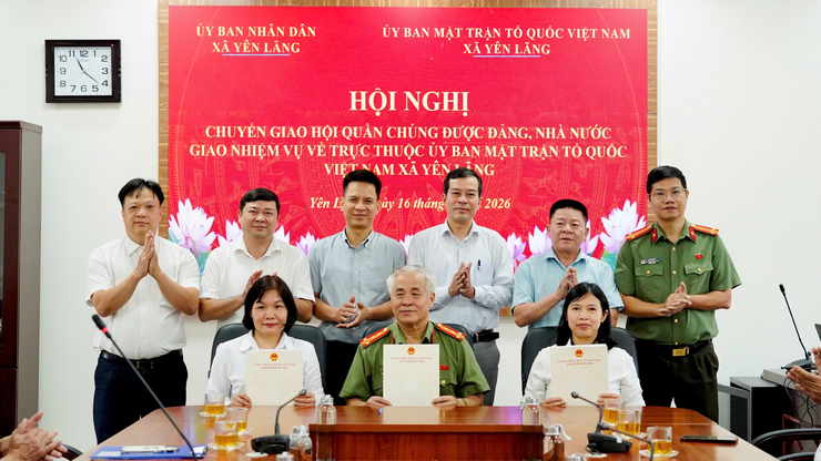 Xã Yên Lãng: Chuyển giao Hội Cựu Công an nhân dân về Uỷ ban Mặt trận Tổ quốc bảo đảm hoạt động thông suốt, tiếp tục cống hiến vì bình yên cơ sở