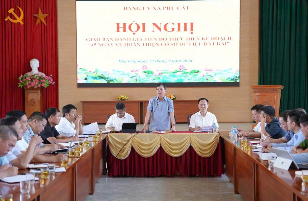 Xã Phú Cát tăng tốc hoàn thiện cơ sở dữ liệu đất đai trước ngày 30-9