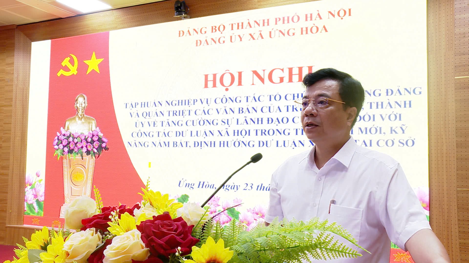 Đảng uỷ xã Ứng Hoà chuẩn hóa nghiệp vụ xây dựng Đảng từ cơ sở
