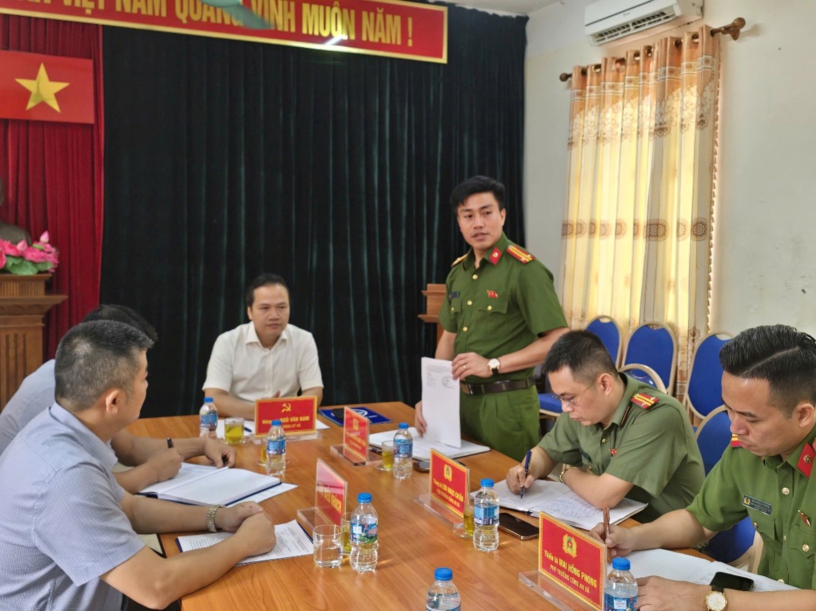 Công an xã Hương Sơn giữ vững an ninh, trật tự, tập trung nhiệm vụ trọng điểm những tháng cuối năm