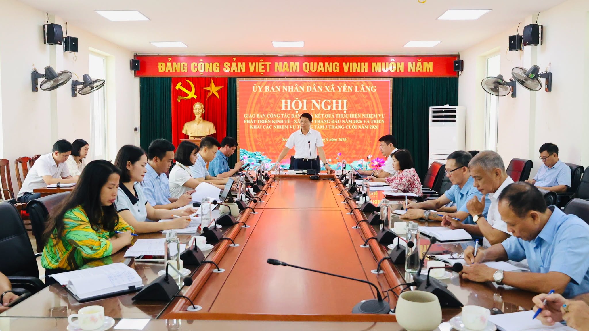 Xã Yên Lãng: Thu ngân sách đạt 87,7% dự toán trong 9 tháng đầu năm