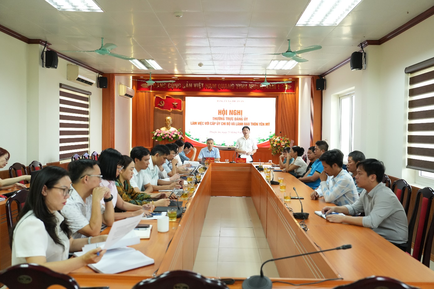 Xã Thuận An tăng cường chỉ đạo nâng cao năng lực lãnh đạo, sức chiến đấu của chi bộ thôn, tổ dân phố
