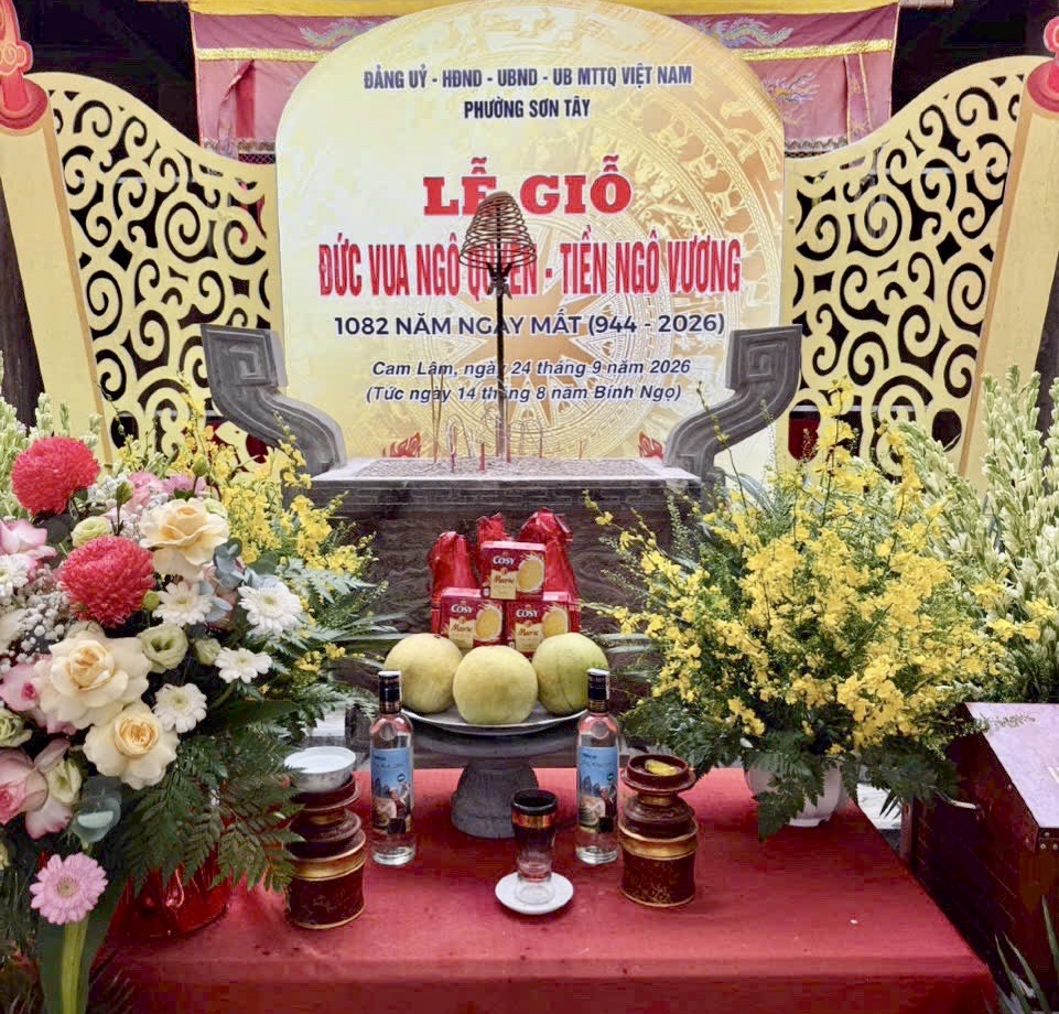 Phường Sơn Tây trang trọng dâng hương tưởng niệm 1082 năm Ngày mất Tiền Ngô Vương Ngô Quyền 