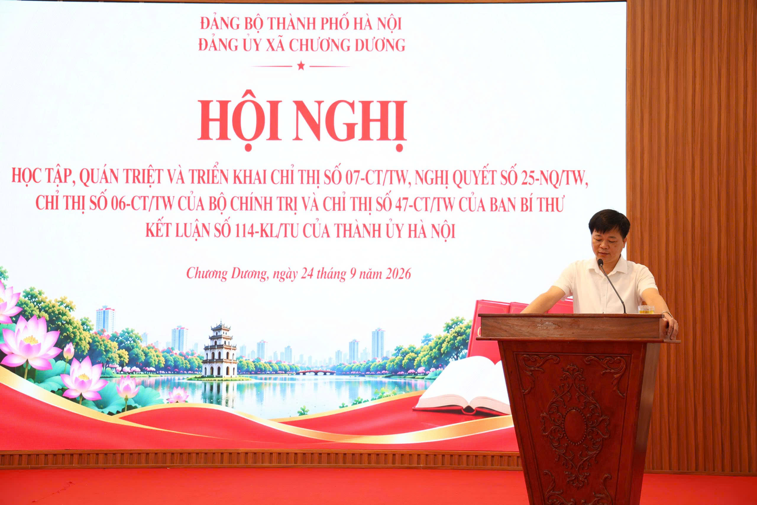 Xã Chương Dương đưa chỉ thị, nghị quyết vào từng nhiệm vụ cụ thể