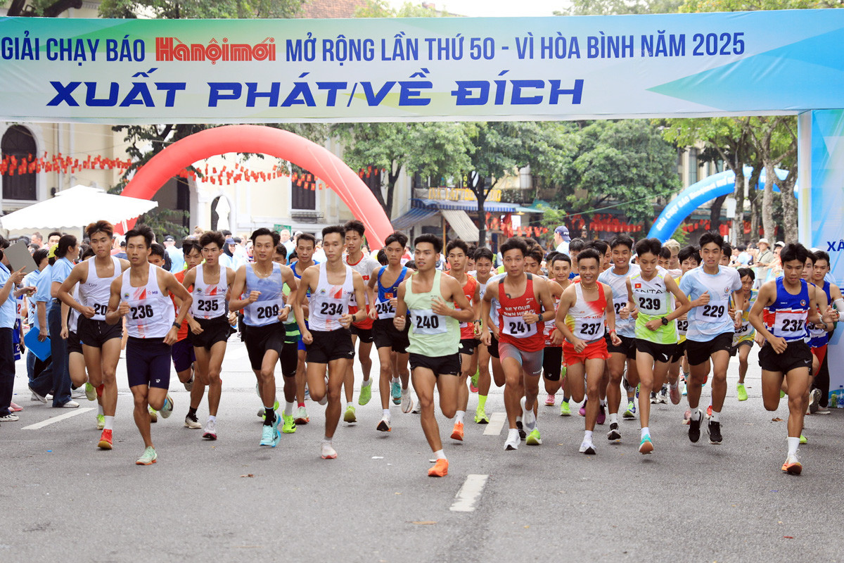 Hơn 3.000 vận động viên sẽ tranh tài tại chung kết Giải chạy Báo Hànộimới mở rộng lần thứ 51 - Vì hòa bình năm 2026