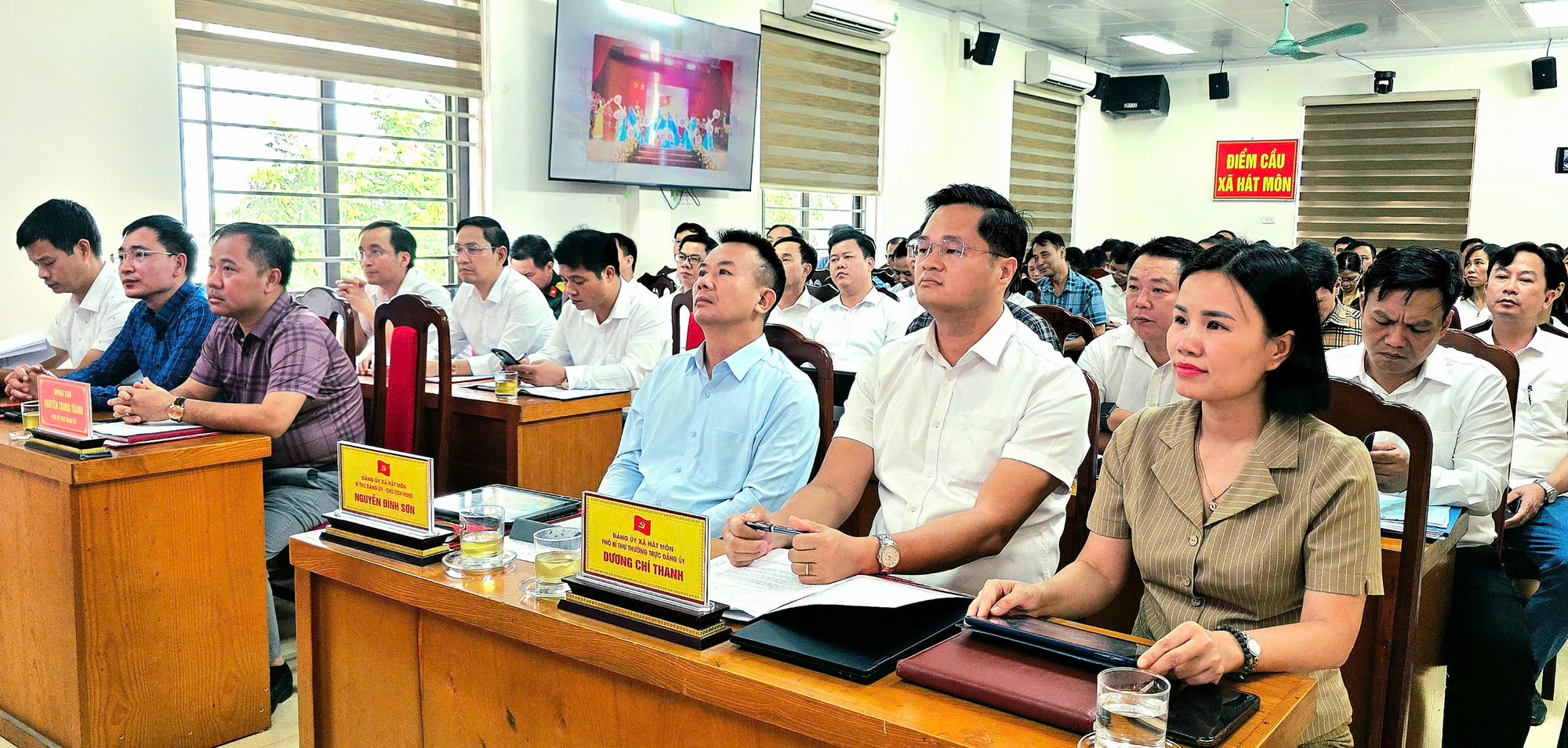 Xã Hát Môn tập trung cao độ, quyết tâm hoàn thành các mục tiêu năm 2026 