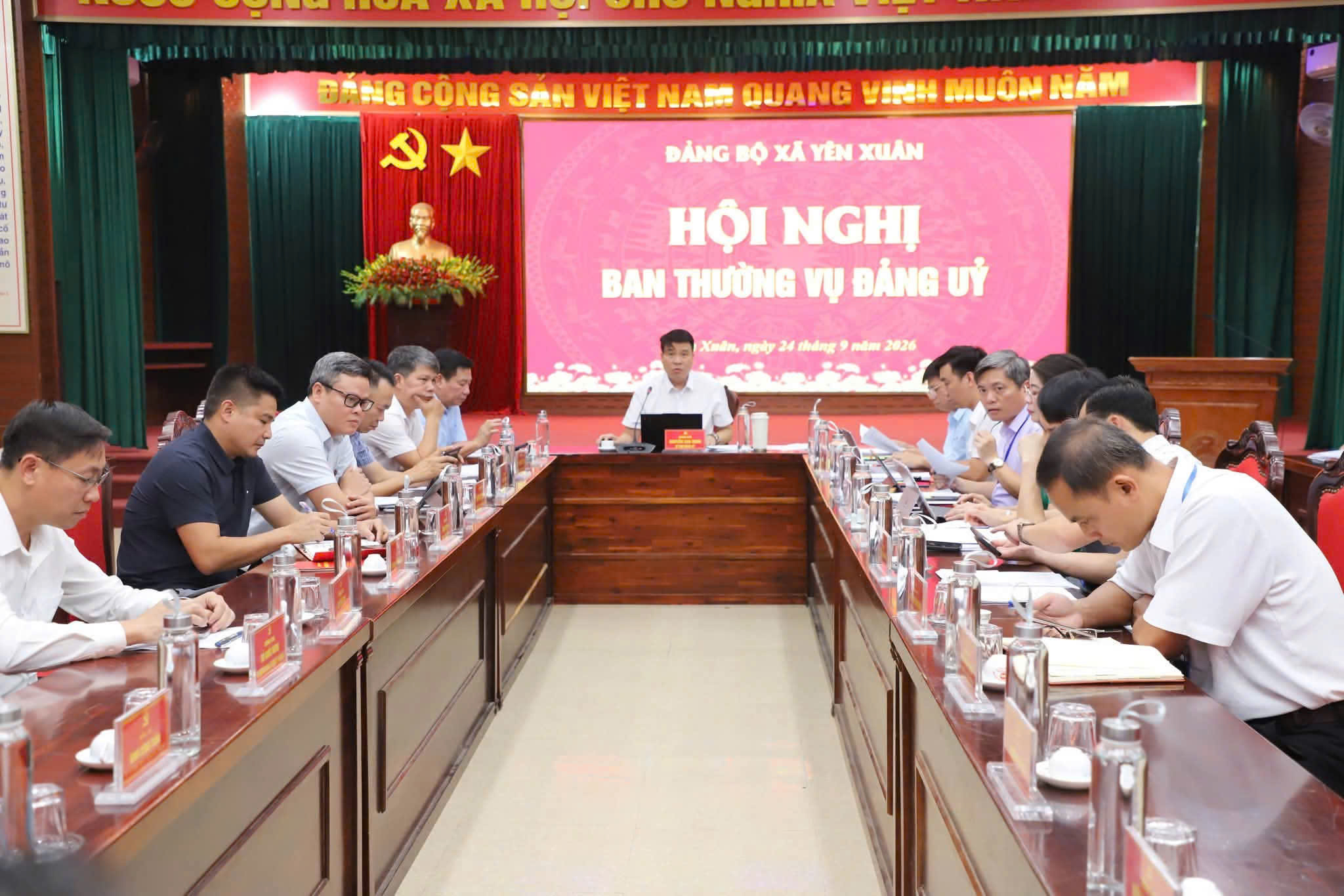 Hội nghị Ban Chấp hành Đảng bộ xã Yên Xuân đánh giá kết quả 9 tháng, triển khai nhiệm vụ cuối năm