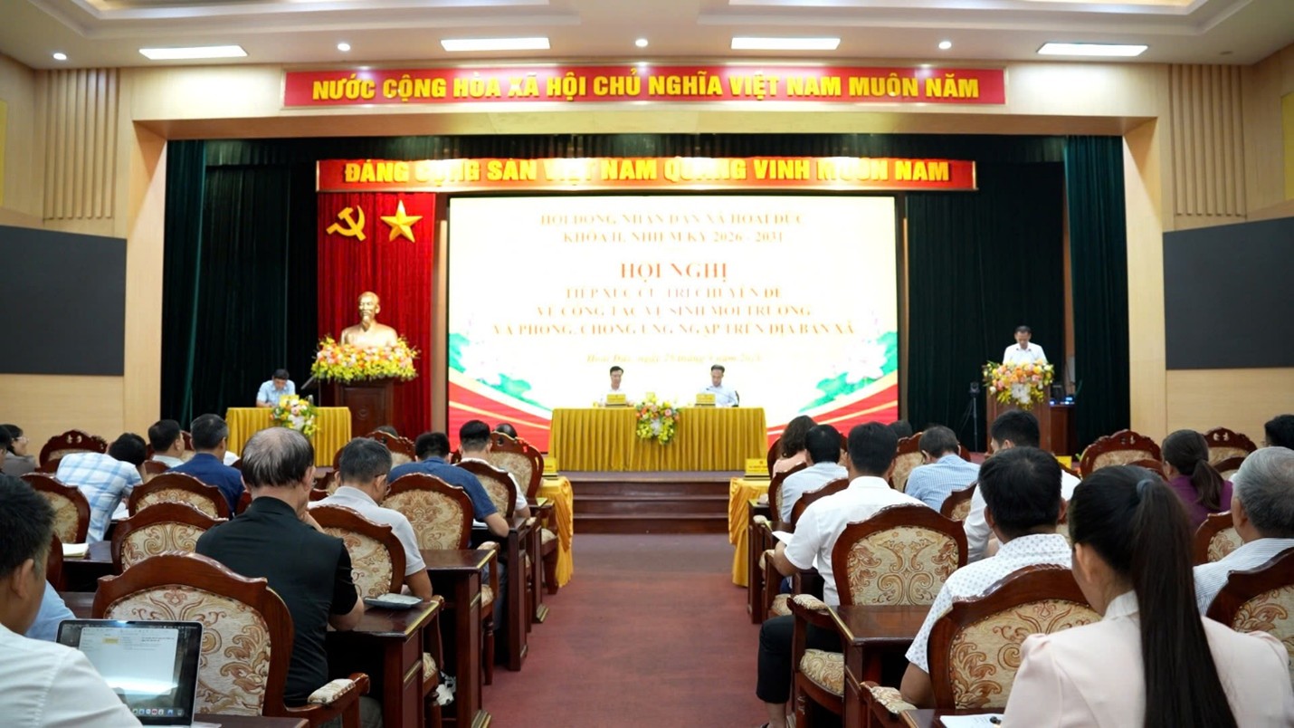 HĐND xã Hoài Đức: Tập trung giải quyết kiến nghị của cử tri về môi trường, ngập úng