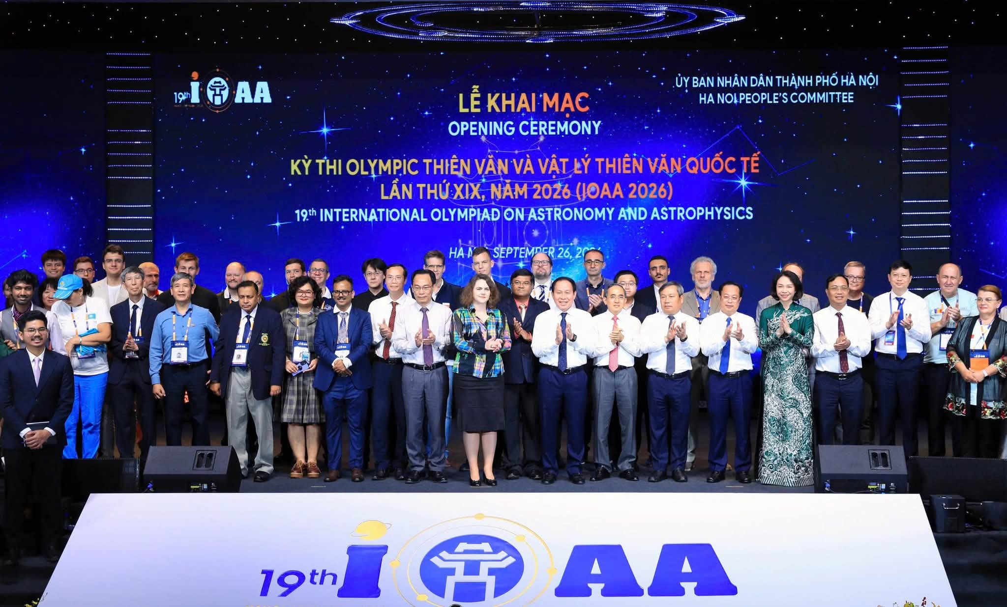 Khai mạc kỳ thi Olympic Thiên văn và Vật lý thiên văn quốc tế lần thứ XIX năm 2026 tại Hà Nội