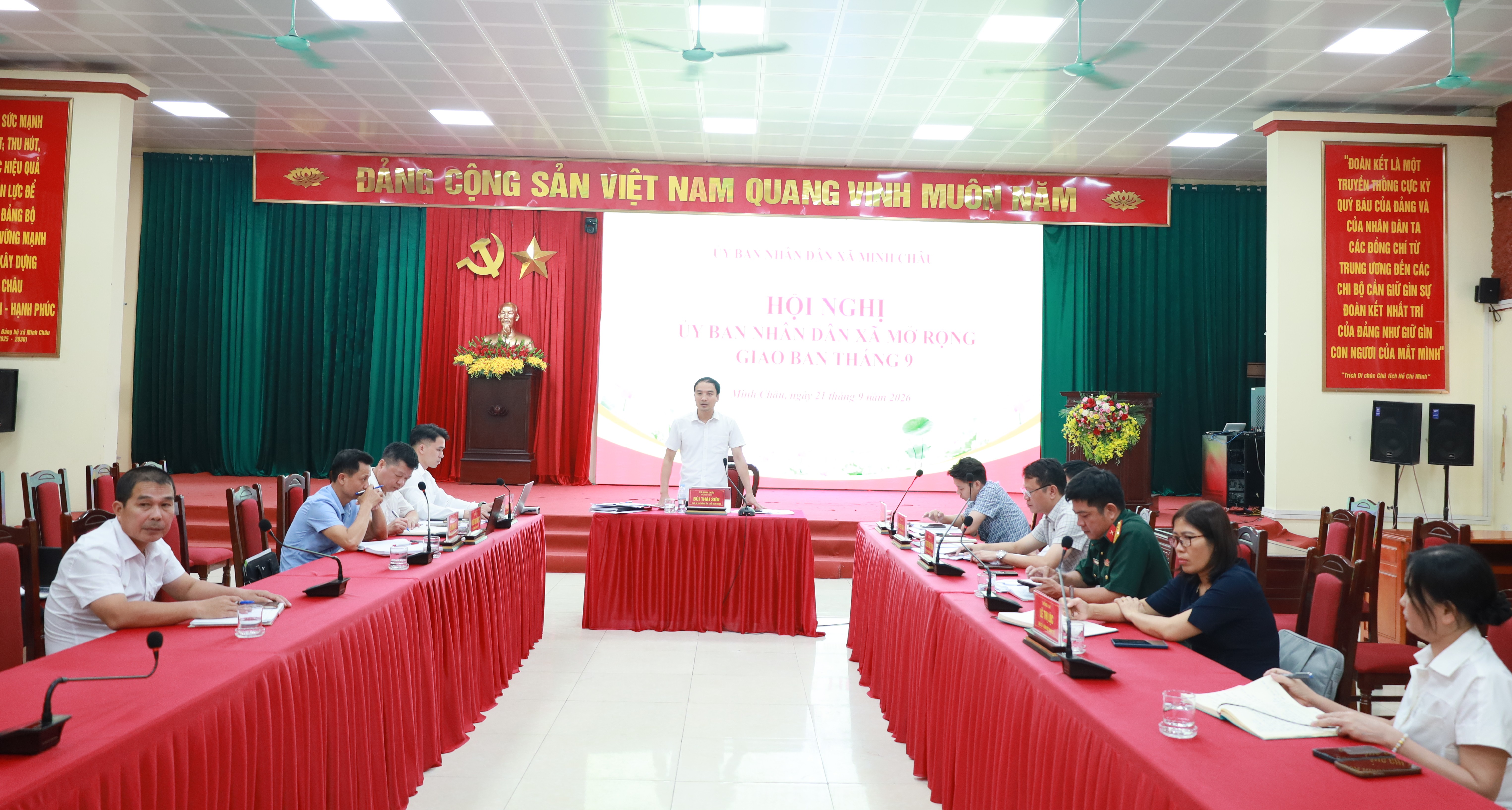 Xã Minh Châu tập trung tháo gỡ các nhiệm vụ trọng tâm trong tháng 9
