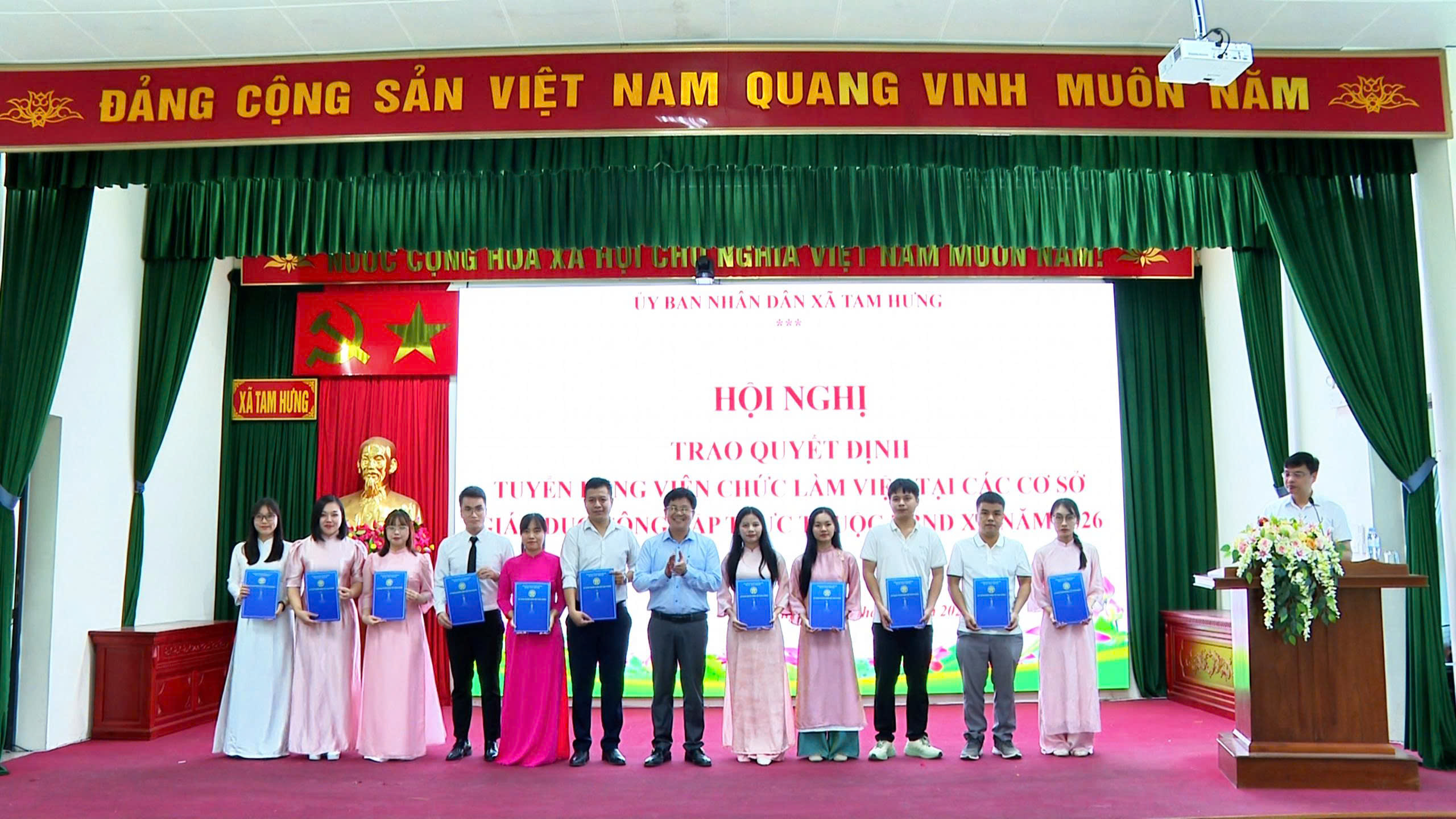 Xã Tam Hưng bổ sung 27 giáo viên, tăng cường nguồn lực cho các cơ sở giáo dục