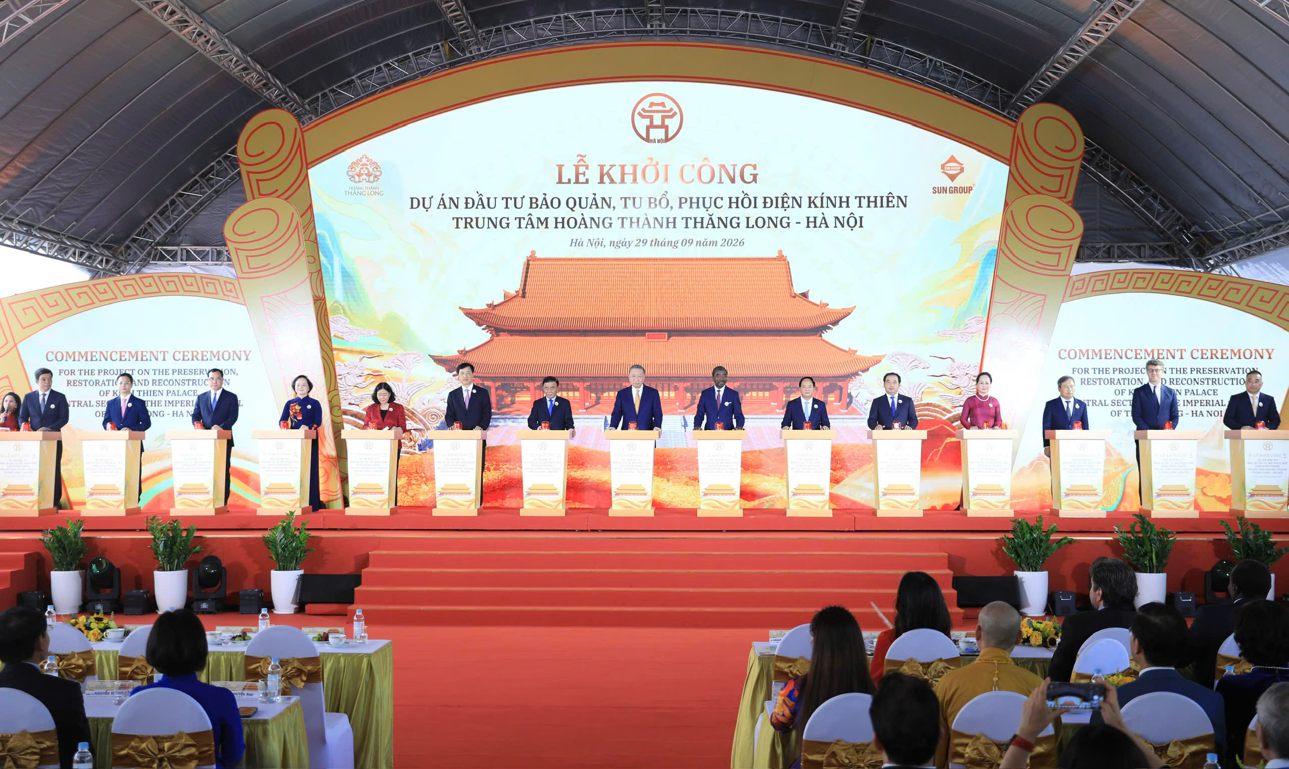 Khởi công Dự án đầu tư bảo quản, tu bổ, phục hồi Điện Kính Thiên 