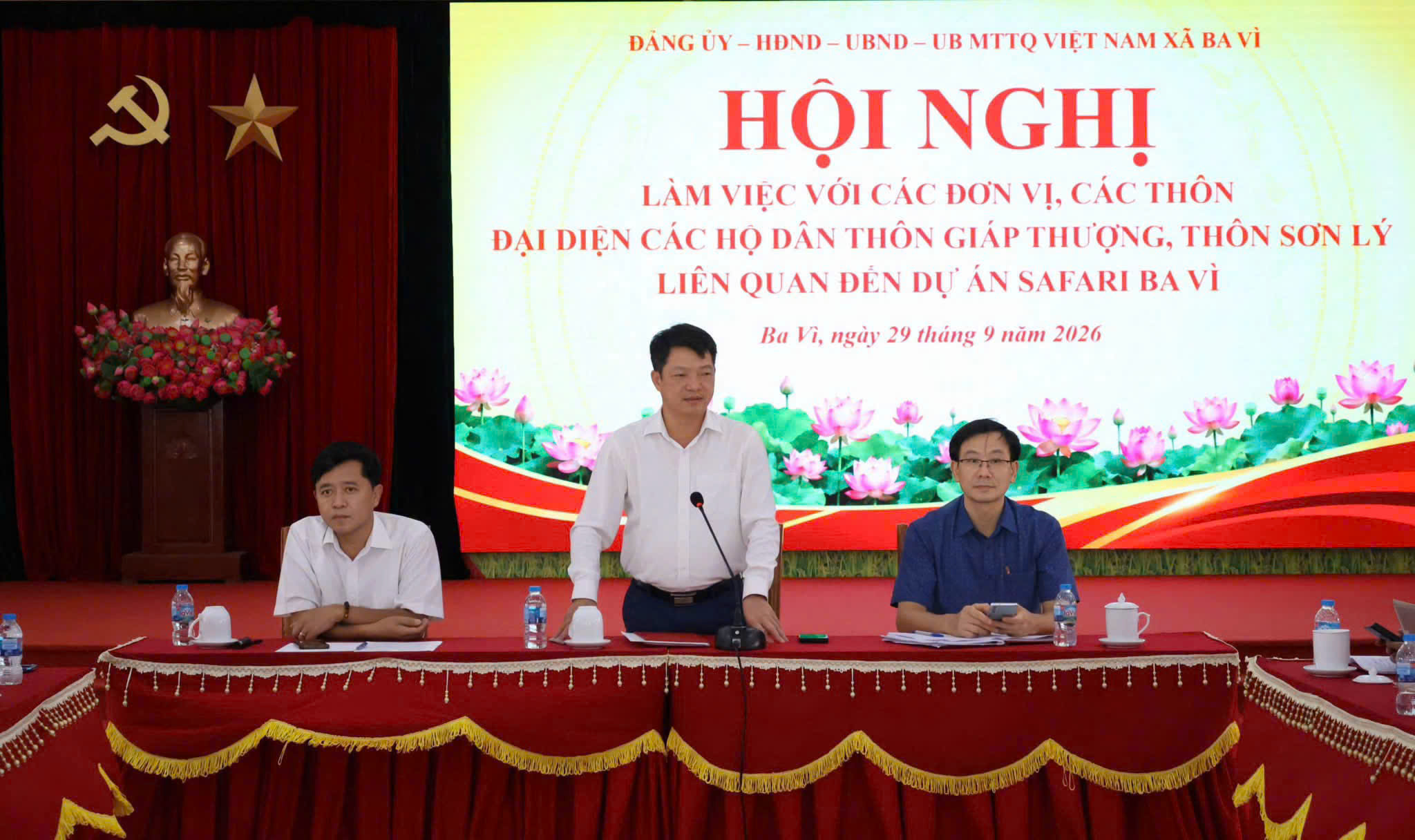 Xã Ba Vì công khai thông tin, lắng nghe ý kiến người dân về đề xuất liên quan đến Dự án Quần thể Du lịch sinh thái Ba Vì - Hợp phần Safari
