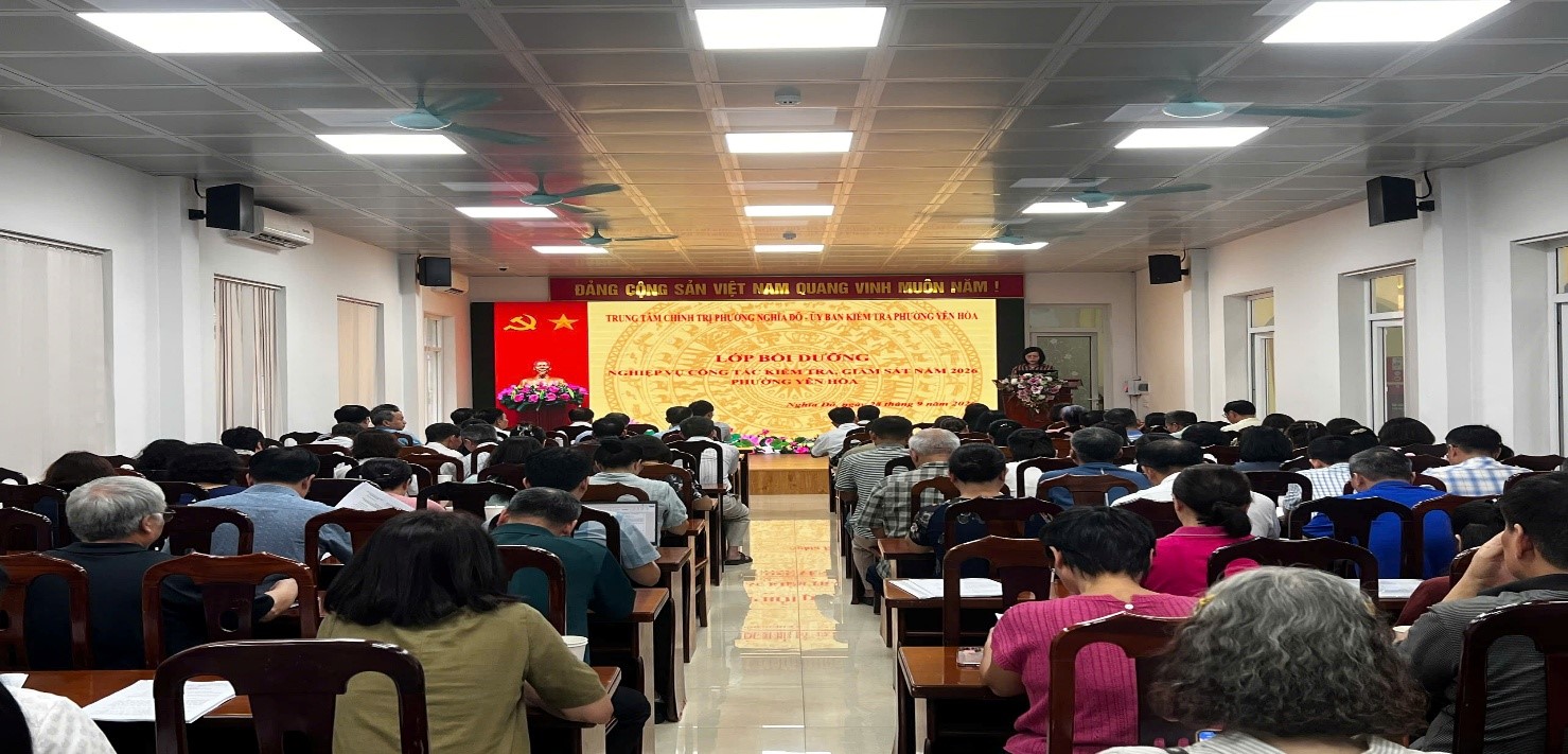 Đảng ủy phường Yên Hòa nâng cao nghiệp vụ kiểm tra, giám sát cho đội ngũ cấp ủy cơ sở