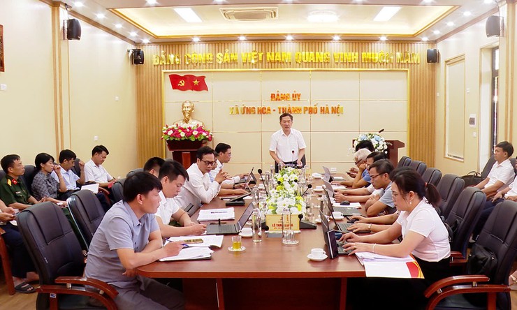 Xã Ứng Hòa tập trung hoàn thành các nhiệm vụ năm 2026, rà soát phương án tổ chức bộ máy