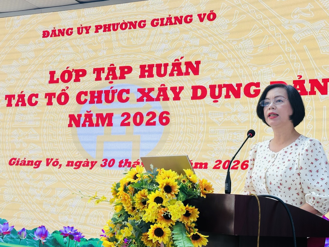 Phường Giảng Võ cập nhật nghiệp vụ tổ chức xây dựng Đảng cho cán bộ cơ sở