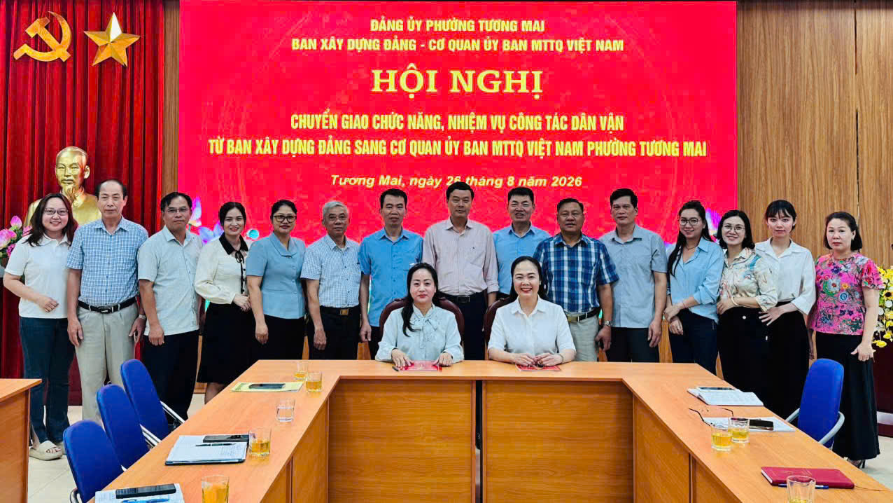 Phường Tương Mai chuyển giao nhiệm vụ dân vận, tăng sức mạnh tập hợp và đồng thuận