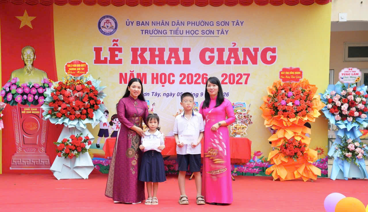 Phường Sơn Tây tưng bừng khai giảng năm học mới 2026-2027