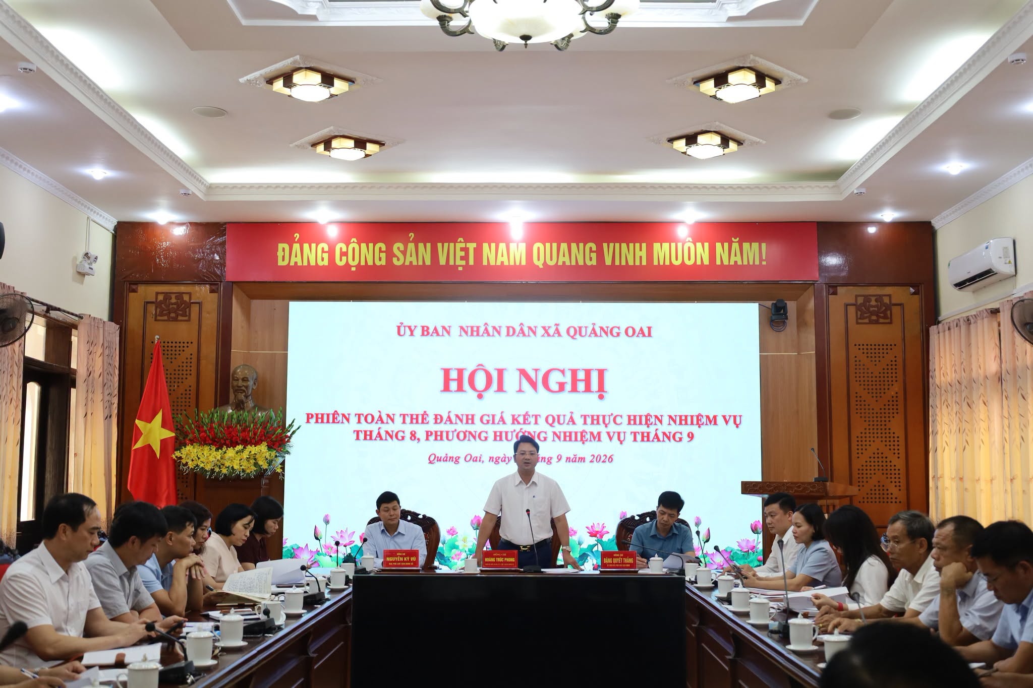 Xã Quảng Oai rà soát toàn bộ phần việc, tập trung tháo gỡ những điểm nghẽn