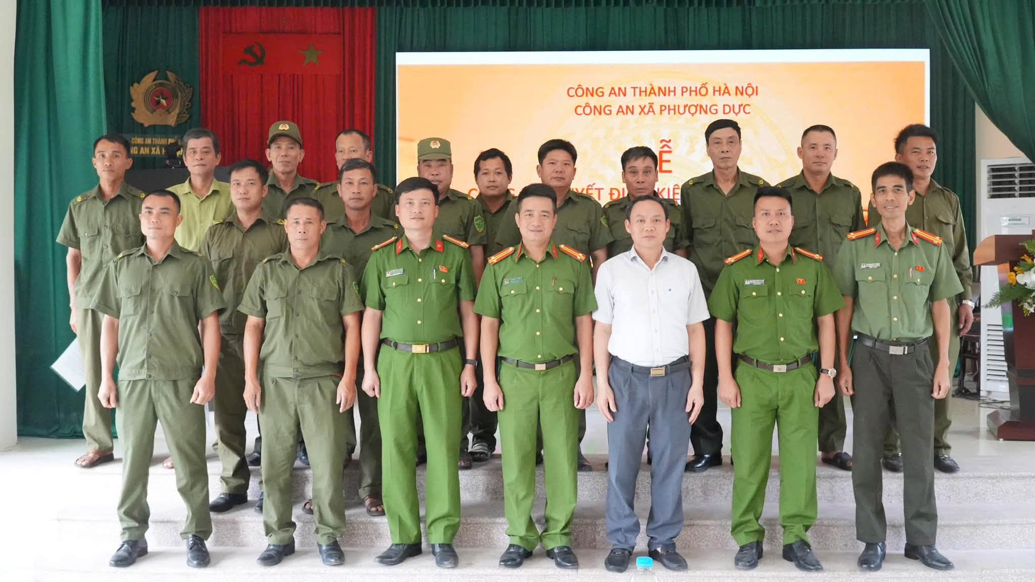 Xã Phượng Dực kiện toàn lực lượng bảo vệ an ninh trật tự cơ sở, xây dựng thế trận an ninh nhân dân vững chắc