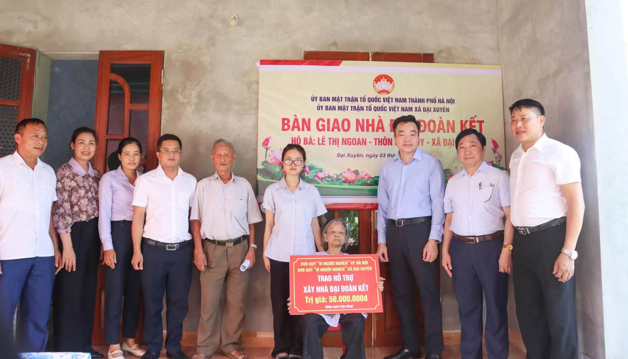 Xã Đại Xuyên trao mái ấm, tiếp thêm điểm tựa cho những gia đình khó khăn