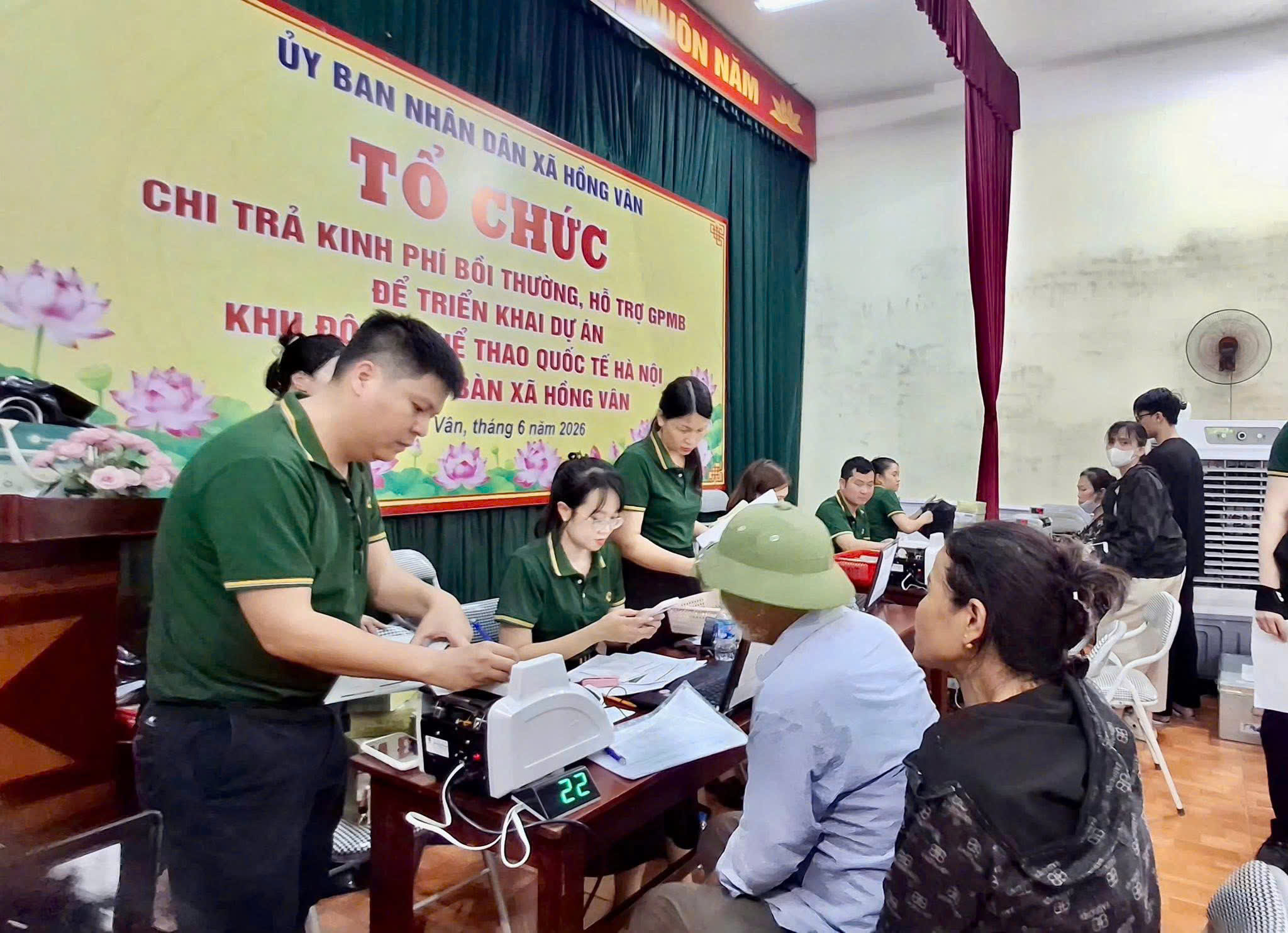 Xã Hồng Vân hoàn thành hơn 98% giải phóng mặt bằng Khu đô thị thể thao quốc tế Hà Nội