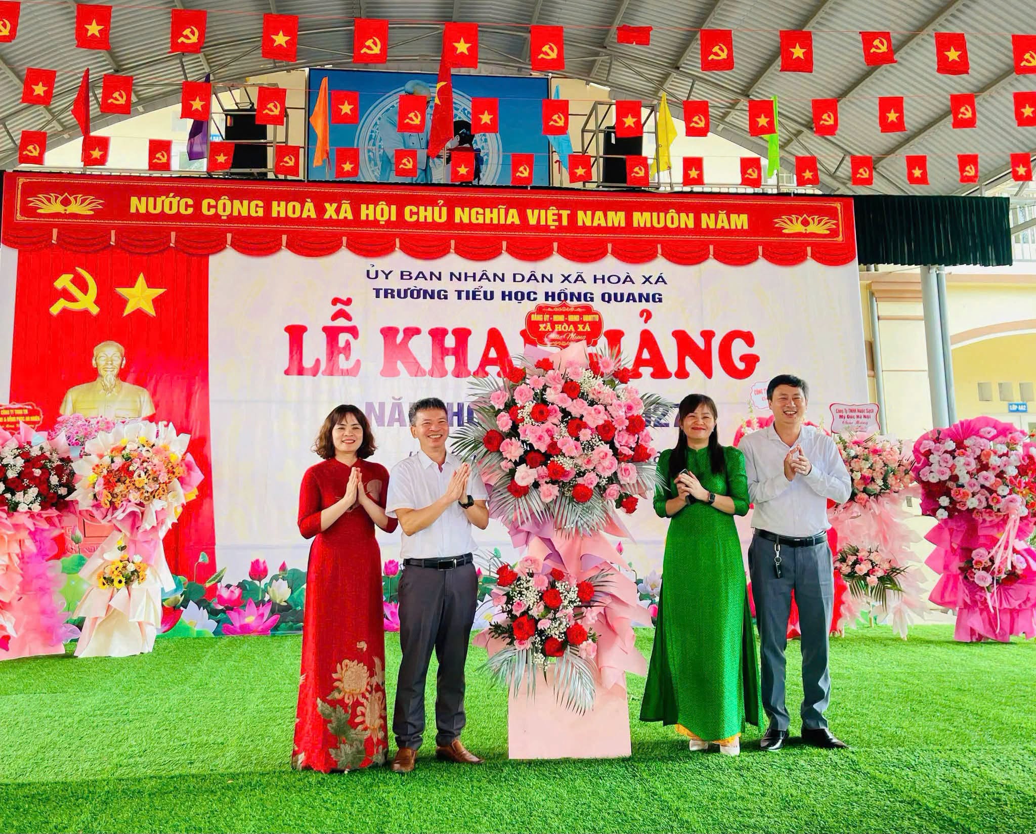 Xã Hòa Xá mở năm học mới, xây dựng “lá chắn” an toàn từ trường học đến cộng đồng
