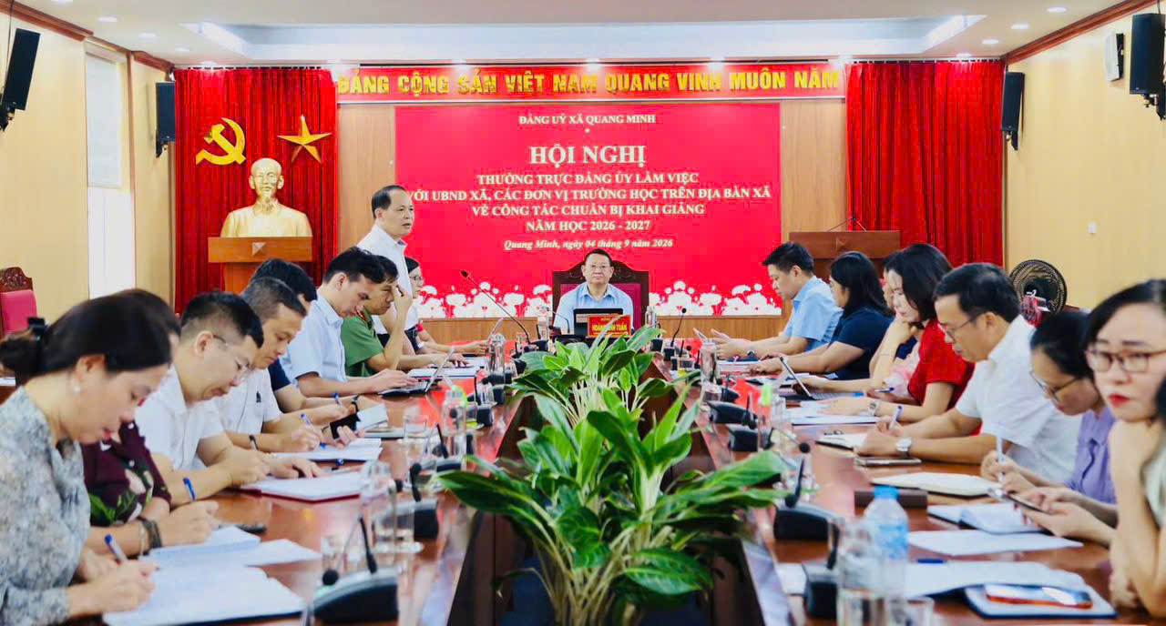 Xã Quang Minh ổn định tổ chức, tạo nền tảng nâng cao chất lượng giáo dục