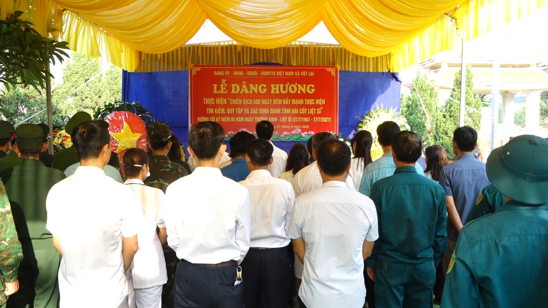 Xã Vật Lại triển khai lấy mẫu 54 phần mộ liệt sĩ, phục vụ xác định danh tính