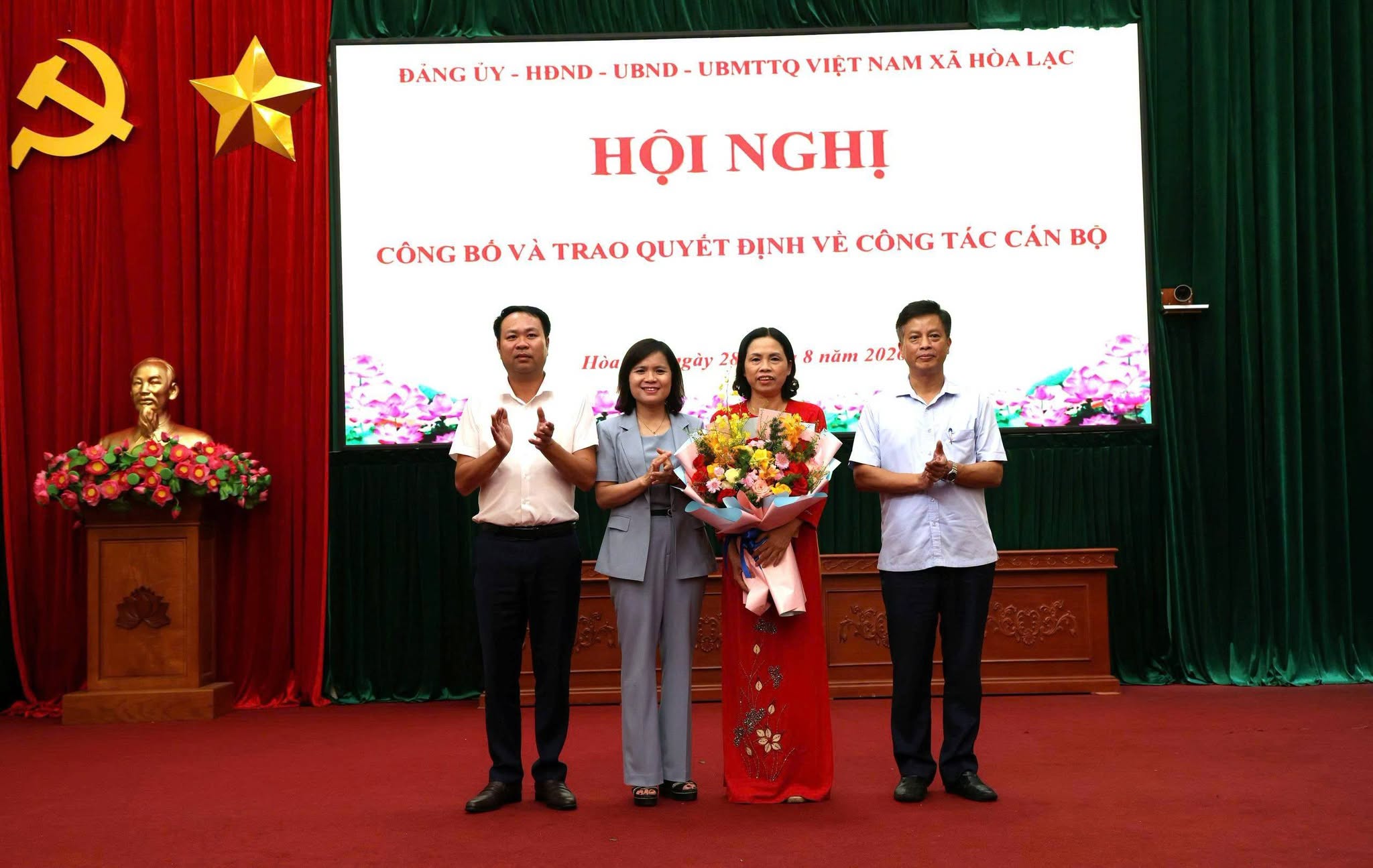 Xã Hòa Lạc kiện toàn cán bộ quản lý trường học, bảo đảm ổn định trước năm học mới