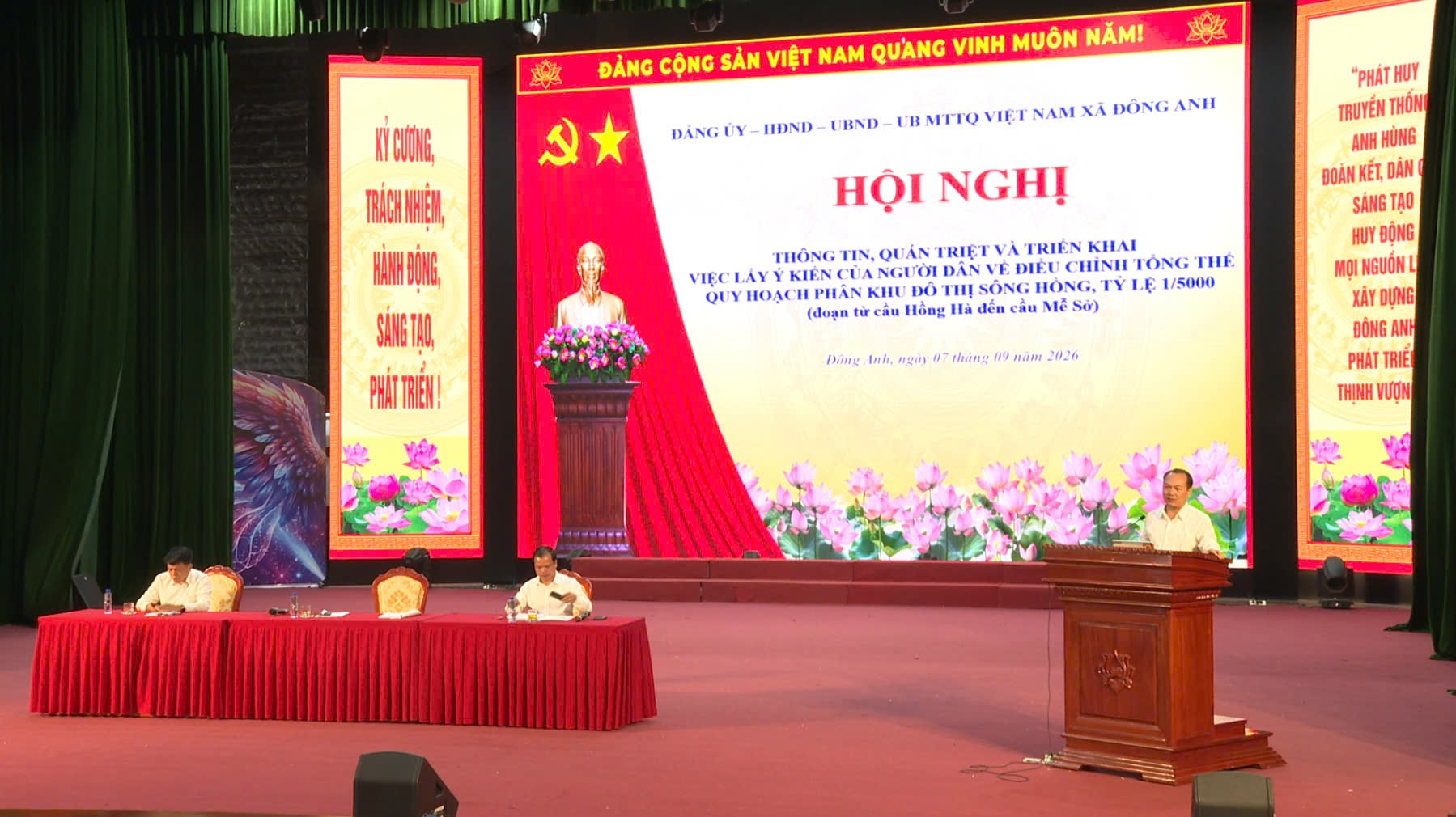 Xã Đông Anh triển khai việc lấy ý kiến Nhân dân về điều chỉnh tổng thể quy hoạch phân khu đô thị sông Hồng