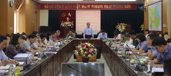Đoàn giám sát số 3 của Thành ủy Hà Nội làm việc với Quận ủy Hai Bà Trưng về Chương trình số 05-Ctr/TU