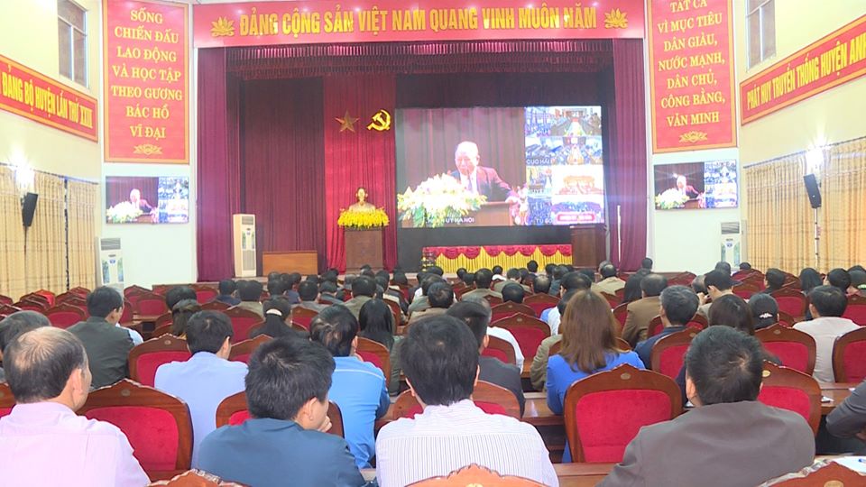Hội nghị cán bộ chủ chốt của Huyện học tập Chuyên đề năm 2020