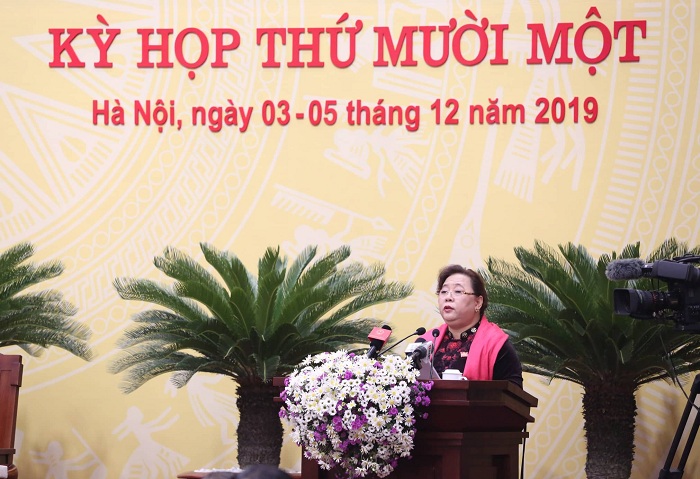 Phó Bí thư Thành ủy, Chủ tịch HĐND thành phố Nguyễn Thị Bích Ngọc phát biểu bế mạc