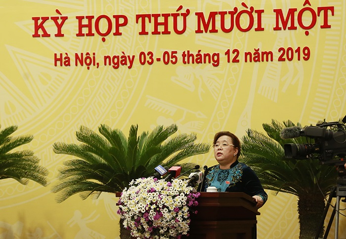 Chủ tịch HĐND thành phố phát biểu bế mạc kỳ họp