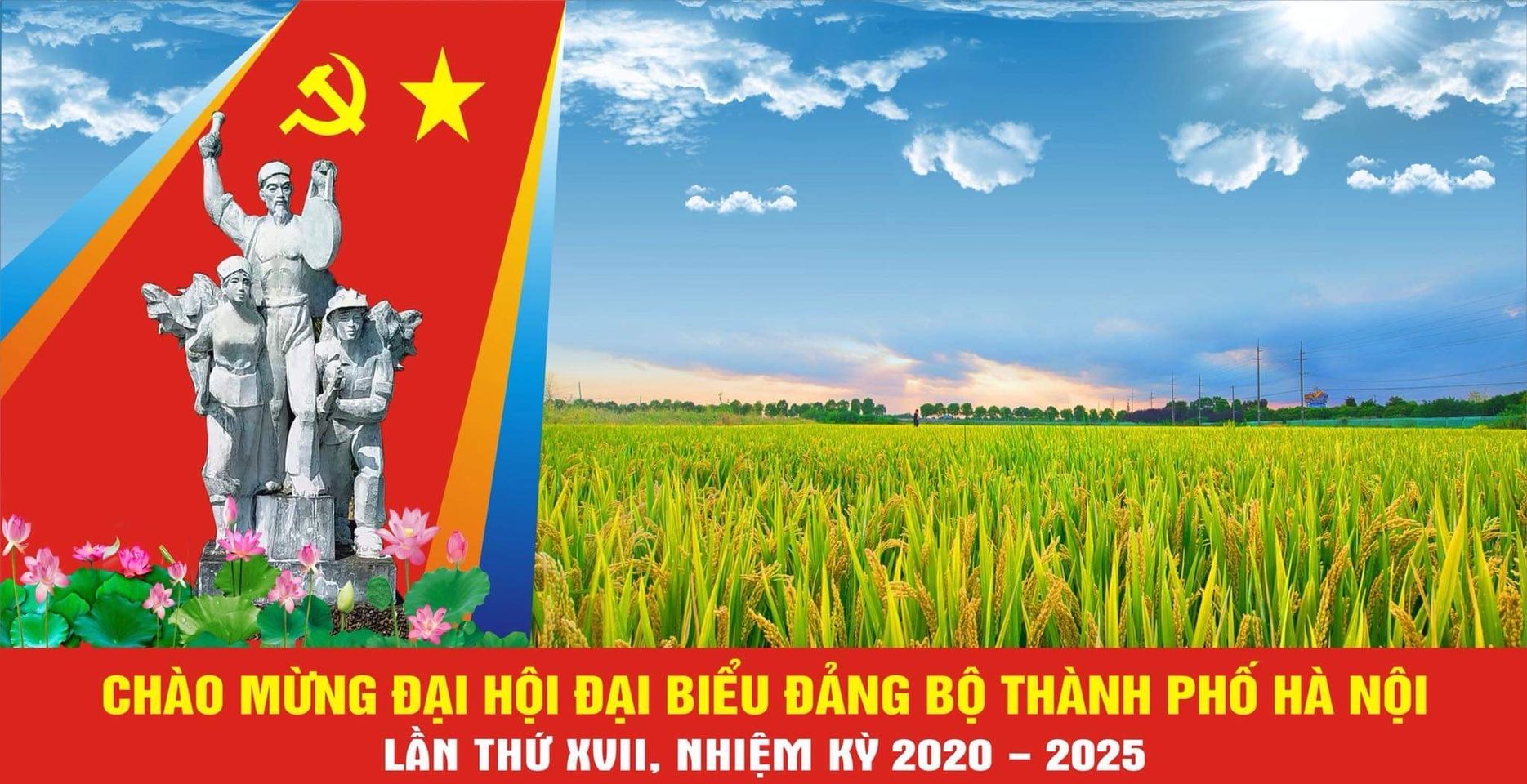 Huyện Ứng Hòa đẩy mạnh các hoạt động tuyên truyền, cổ động trực quan, văn hóa văn nghệ chào mừng Đại hội Đảng bộ Thành phố lần thứ XVII
