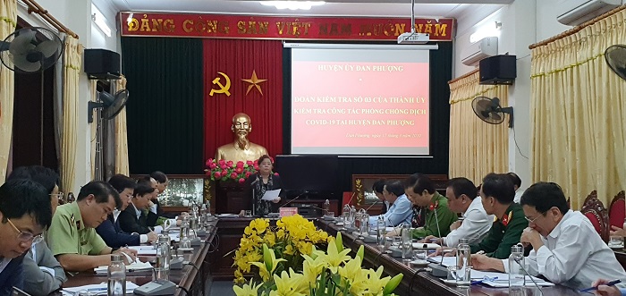 Phó Bí thư Thành ủy, Chủ tịch HĐND Thành phố Nguyễn Thị Bích Ngọc kết luận buổi kiểm tra tại Đan Phượng