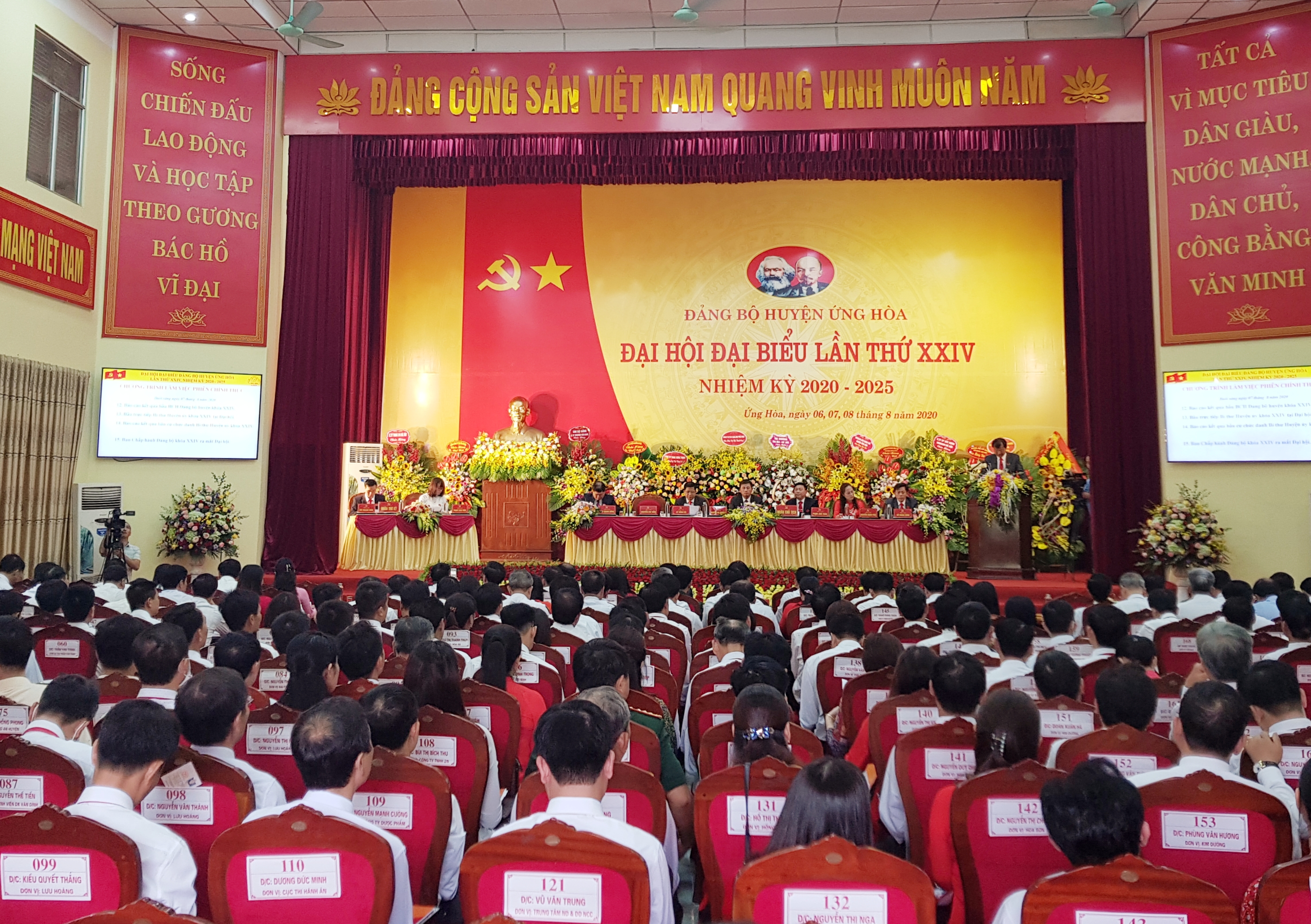 Phiên thứ nhất Đại hội đại biểu Đảng bộ huyện Ứng Hòa lần thứ XXIV, nhiệm kỳ 2020-2025