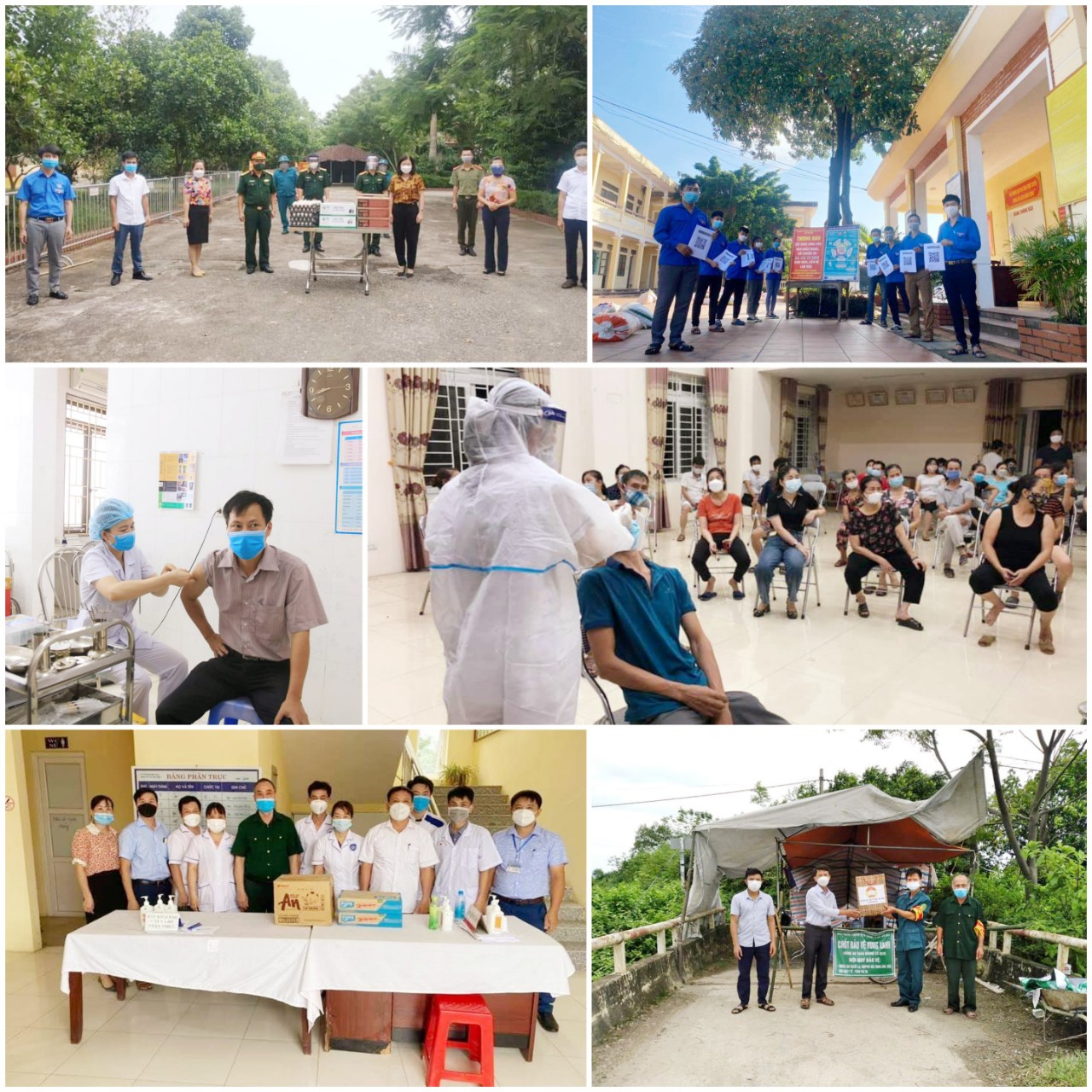 Thời gian qua, hệ thống chính trị và Nhân dân trên địa bàn Huyện đã chung sức, đồng lòng tích cực triển khai các biện pháp phòng dịch Covid-19