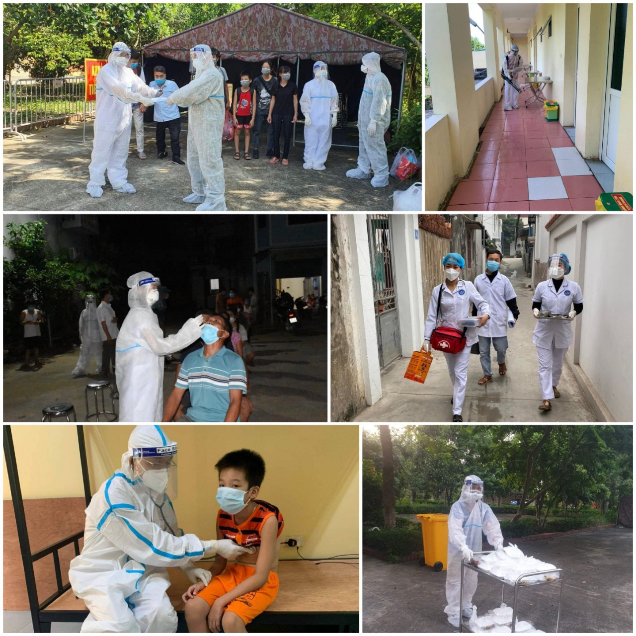 Đội ngũ cán bộ, y bác sĩ, nhân viên y tế của Huyện đã nỗ lực, vượt qua khó khăn, tích cực thực hiện hiệu quả công tác phòng chống dịch Covid-19 trên địa bàn Huyện