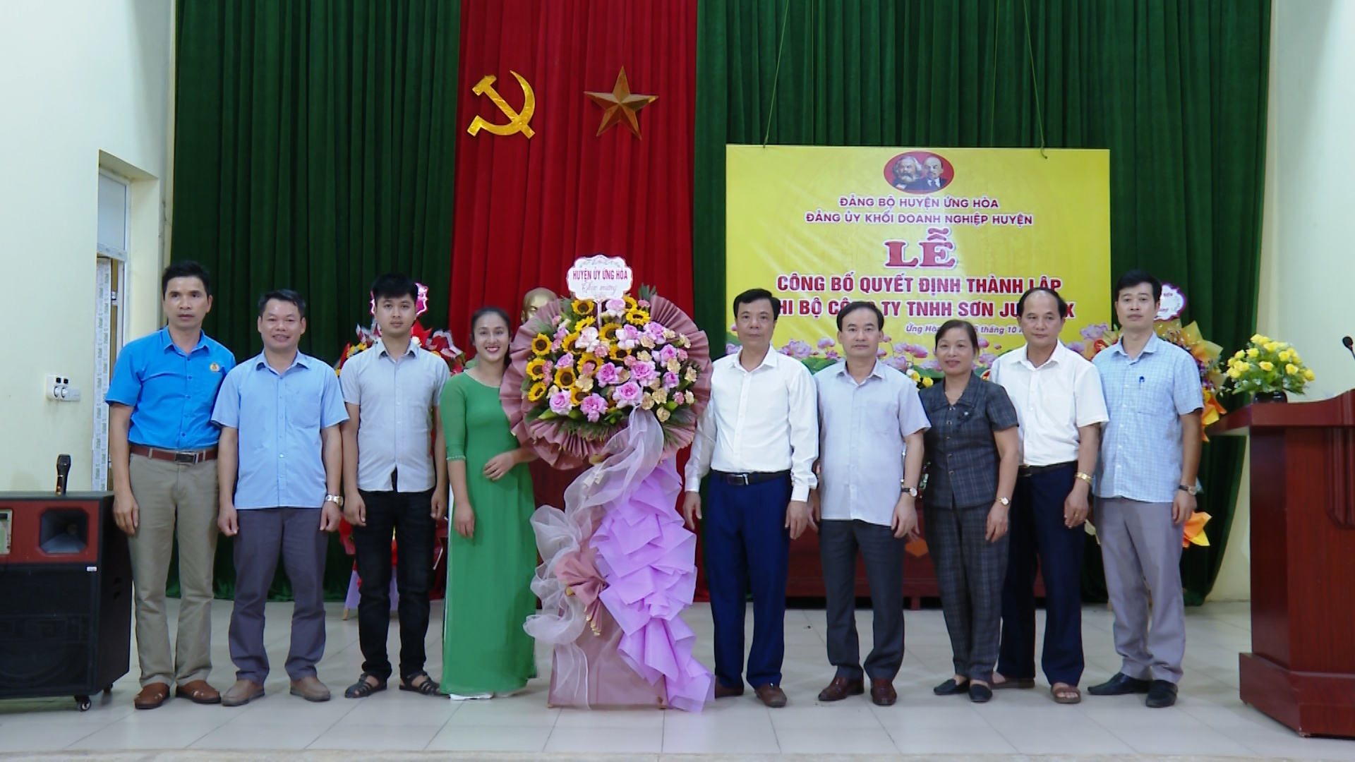 Lễ công bố và trao Quyết định thành lập chi bộ công ty TNHH sơn Jubytech