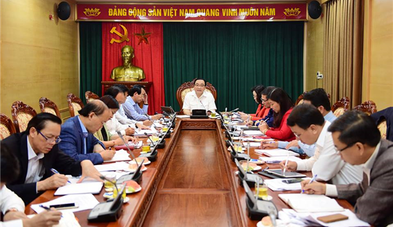 Ban Chỉ đạo Chương trình 01-CTr/TU giao ban quý III-2018