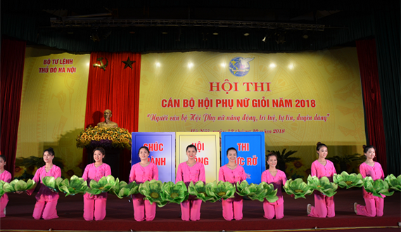 Sôi nổi Hội thi Cán bộ Hội phụ nữ giỏi