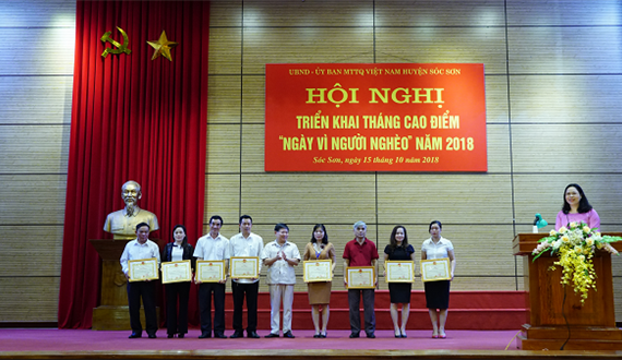 Phát động tháng cao điểm “Ngày vì người nghèo” năm 2018