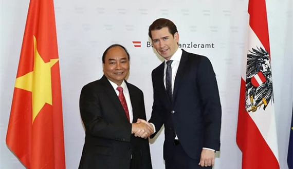 Thủ tướng Nguyễn Xuân Phúc hội đàm với Thủ tướng Áo Sebastian Kurz
