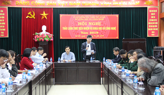 Hội nghị thảo luận thực hiện nhiệm vụ khoa học và công nghệ năm 2018